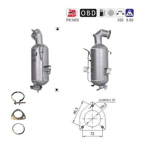 Dpf dieselpartikelfilter neu - dpf,
